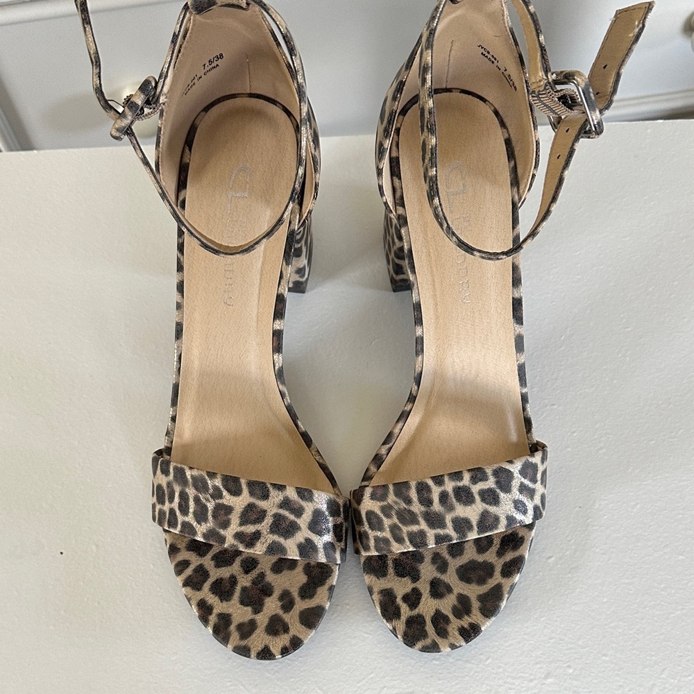CL by Laundry Leopard Print Heels
